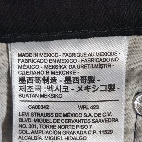 Levi's 569 jeans men's size W36(34)/ L34 black colour loose fit straight stretch - Picture 8 of 15